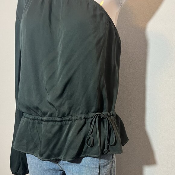 Cloth & Stone Anthropologie Women’s Top Small Size Green On Shoulder Blouse NWT - Picture 9 of 10